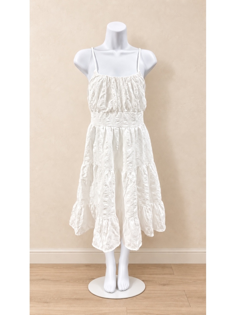 NWT - cute white summer mini dress -Medium